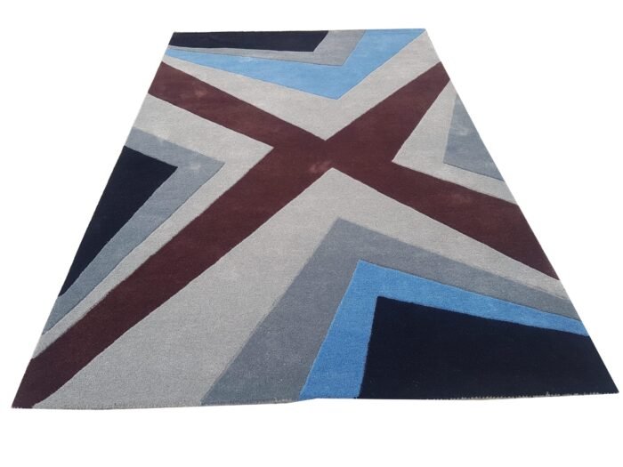 Elegance in Every Step: Abstract Art Pattern Tufted Carpet handmade rug - Indian Carpets