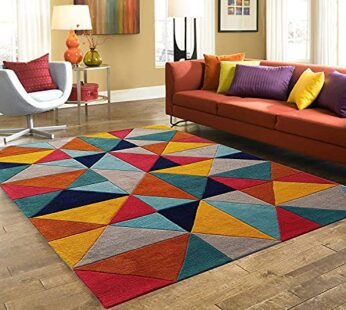 Experience Elegance with Luxurious Tufted Carpet Multi Triangle for Your Home