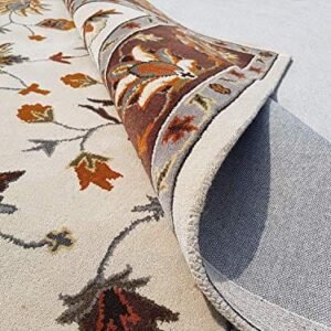 Multicolored Flower Pattern Tufted Carpet: A Splash of Elegance for Your Home