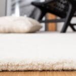 Elegant Multicolor Stripes on White Tufted Carpet: A Stylish Addition to Your Home View 6