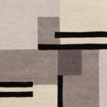 Elegance to Your Home with Our Grey and Black Abstract Pattern Tufted Carpet View 3