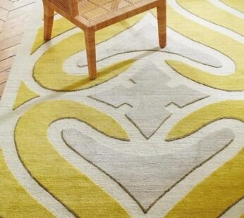 Luxurious Tufted Yellow Carpet: Enhance Your Home Decor