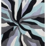 Exquisite Multicolor Abstract Pattern Art Tufted Carpet View 2