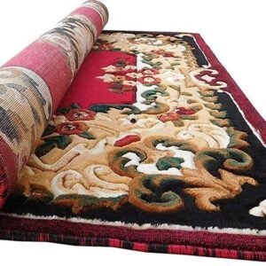 Elegant Red Concord Carpets for a Refined Living Room