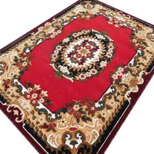 Elegant Red Concord Carpets for a Refined Living Room