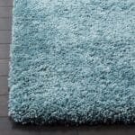 Discover the Elegance of Our Simple Plain Blue Shaggy Carpet View 4