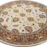 Exquisite Colorful Flower Pattern Round Tufted Carpet for Your Home View 2