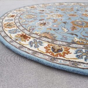 Enhance Your Home with a Colorful Art Design Round Tufted Carpet