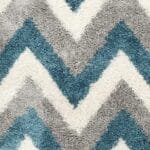 Triangular Strips Shaggy Carpet: A Touch of Elegance and Comfort View 2