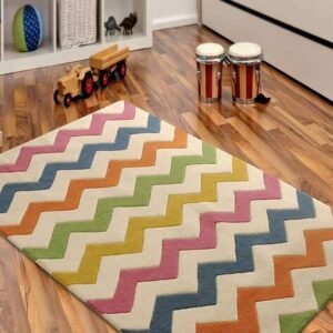 Enhancing Your Home with Luxurious Tufted Carpets Featuring Multi Zigzag Patterns