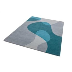 Enhance Your Living Space with a Multicolor Water Drop Design Tufted Carpet