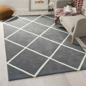 Enhance Your Home with Luxurious Tufted Carpets in Dark Grey Pattern