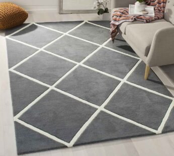 Enhance Your Home with Luxurious Tufted Carpets in Dark Grey Pattern