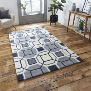 Elegance Redefined: Luxurious Tufted Carpet in Grey Design