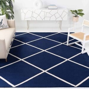 Luxurious Tufted Carpet: Elevate Your Space with Elegant Blue Tones