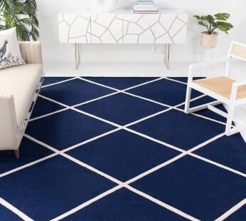 Luxurious Tufted Carpet: Elevate Your Space with Elegant Blue Tones