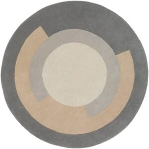 Enhance Your Home with a Luxurious Tufted Round Carpet in Grey