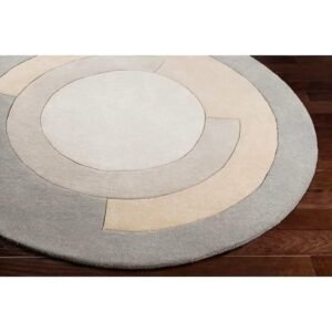 Enhance Your Home with a Luxurious Tufted Round Carpet in Grey