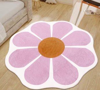 Elevate Your Space with a Premium Quality Irregular Tufted Rug Flower