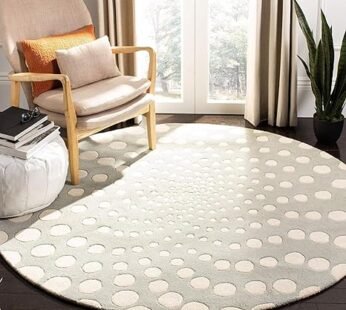 Discover the Elegance: Luxurious Tufted Round Dot Carpet