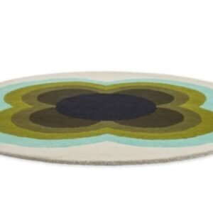Elegance Redefined: Luxurious Tufted Round Carpet with Flower Pattern