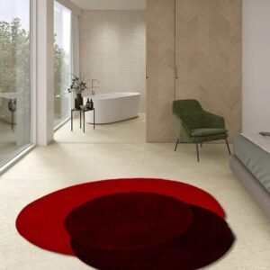 Discover the Elegance of Our Luxurious Premium Quality Irregular Tufted Red Rug