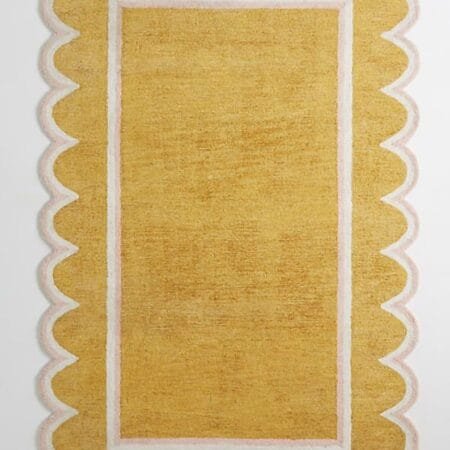 Luxurious Premium Quality Irregular Yellow Rugs