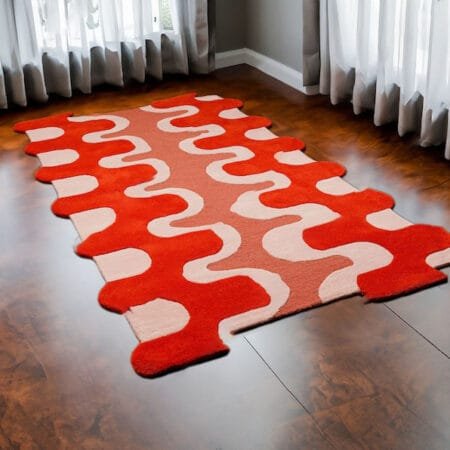 Introducing Our Luxurious Premium Quality Irregular Red Rugs