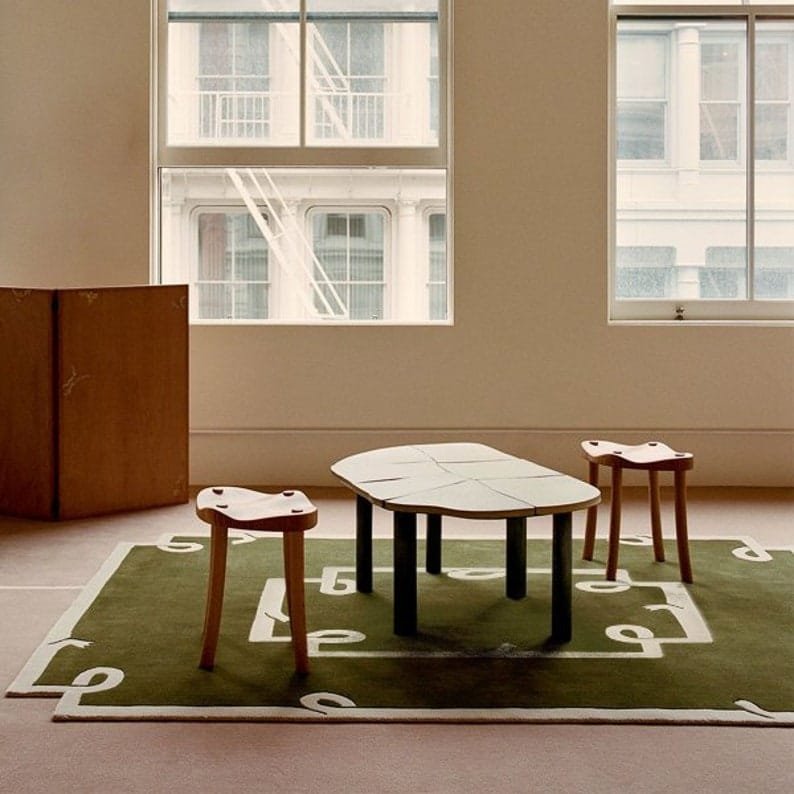 Custom carpet with artistic design