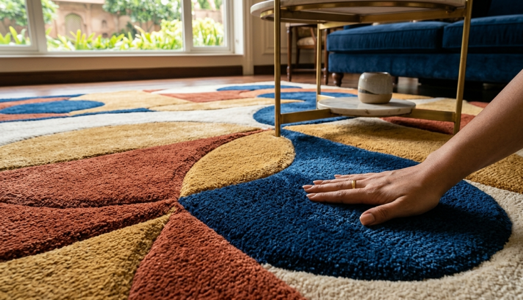 7 Stunning 12×15 Rugs That Elevate Every Room: Discover Heritage Craftsmanship 3 hand tufted 12x15 area rug contemporary design IndianCarpets.in
