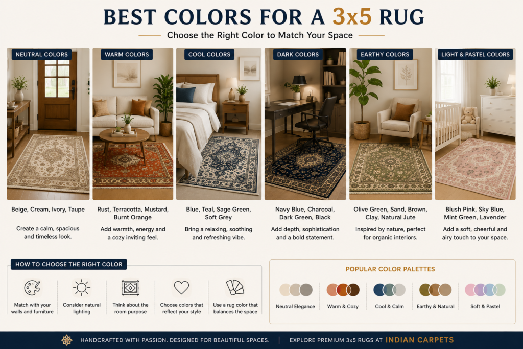 Color guide for selecting rugs