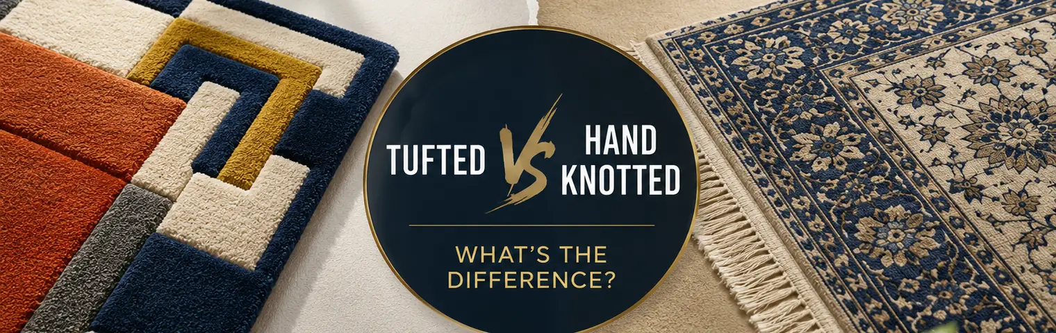 Hand tufted vs hand knotted rugs comparison