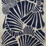 Navy Shellburst Rug View 5