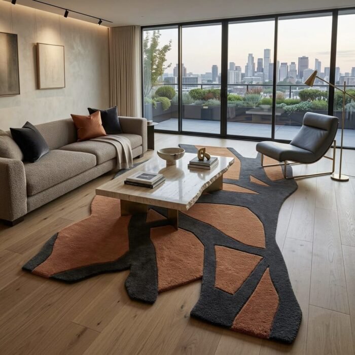 Ember Shard Rug handmade rug - Indian Carpets