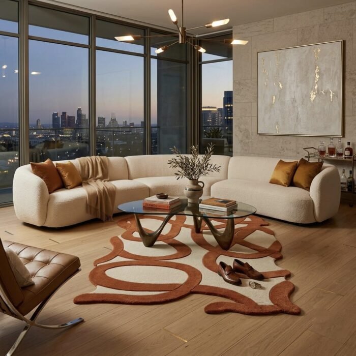 Terra Loop Rug handmade rug - Indian Carpets