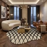 Noir Lattice Rug View 3