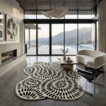 Monochrome Bloom Rug View 5