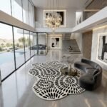 Monochrome Bloom Rug View 3