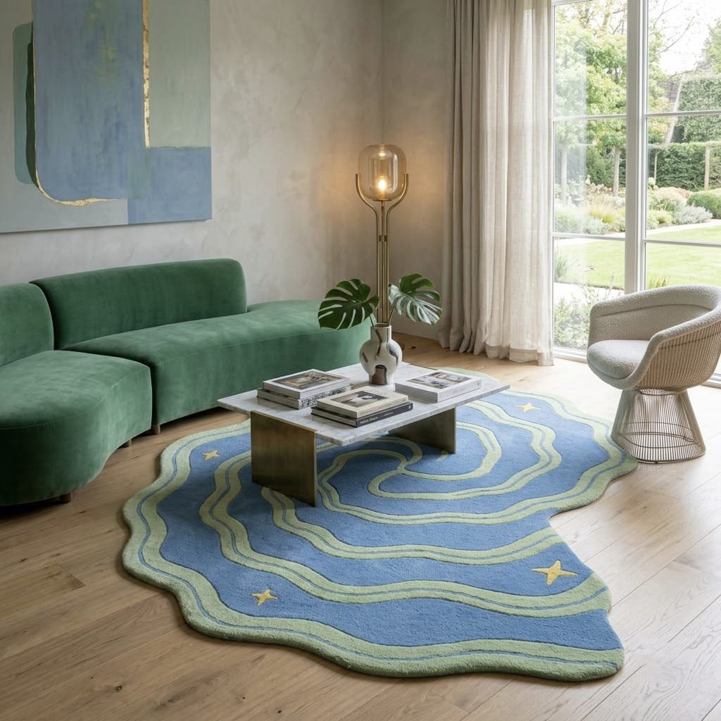 Starlit Spiral Rug
