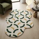 Green Gold Arc Rug View 3