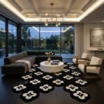 Noir Quatrefoil Rug View 4