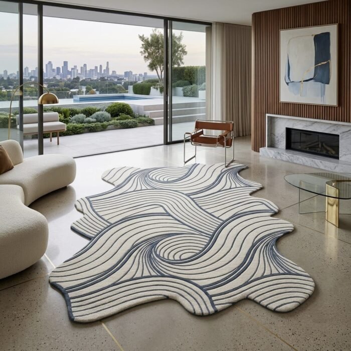 Swell Contour Rug handmade rug - Indian Carpets