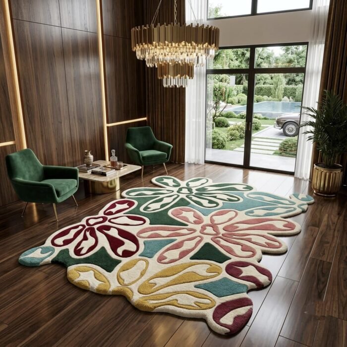 Multicolor Floral Rug handmade rug - Indian Carpets