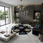 Eight Petal Stripe Rug View 4