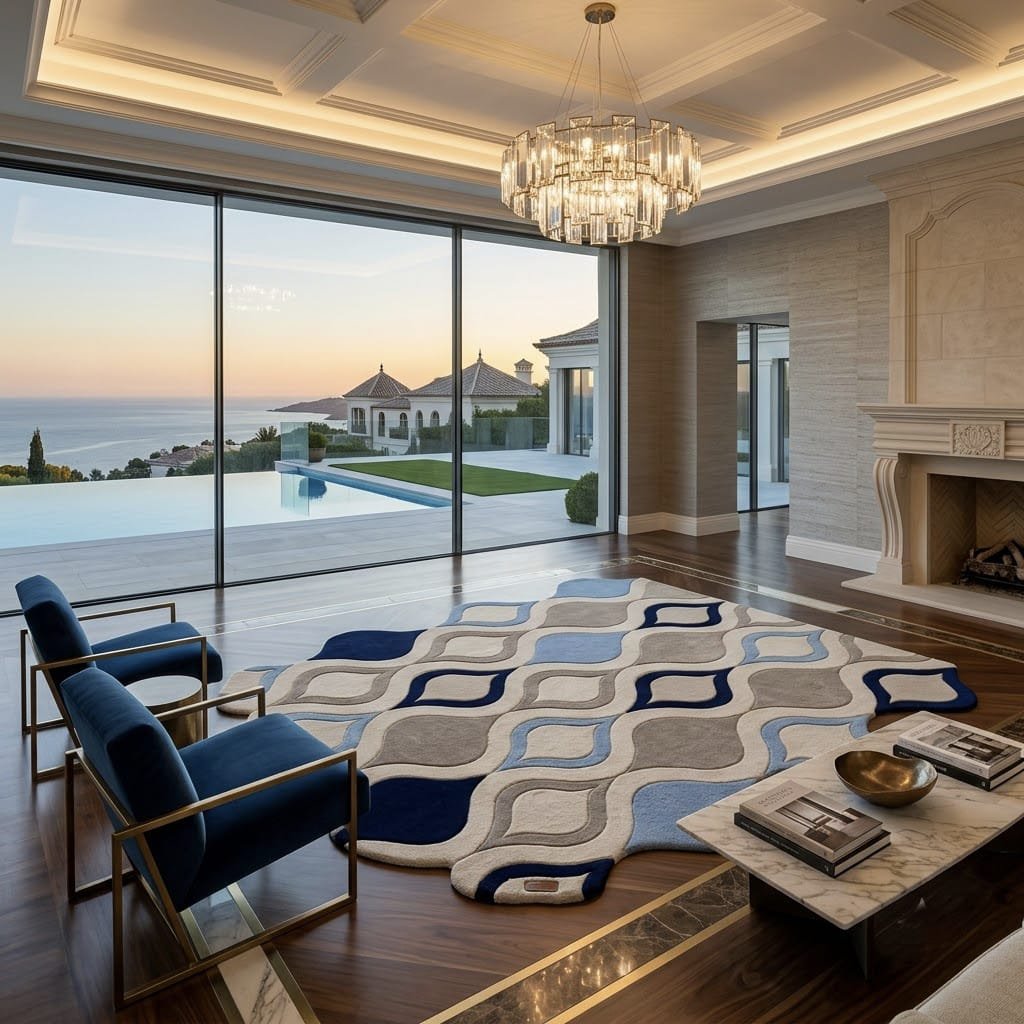 Ogee Lattice Rug