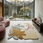 Mustard Bloom Floral Rug View 5