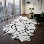 Ink Flow Abstract Rug View 2
