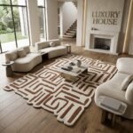 Cedar Maze Abstract Rug View 1