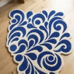 Cobalt Flourish Rug View 3