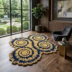 Mustard Sunburst Rug View 5